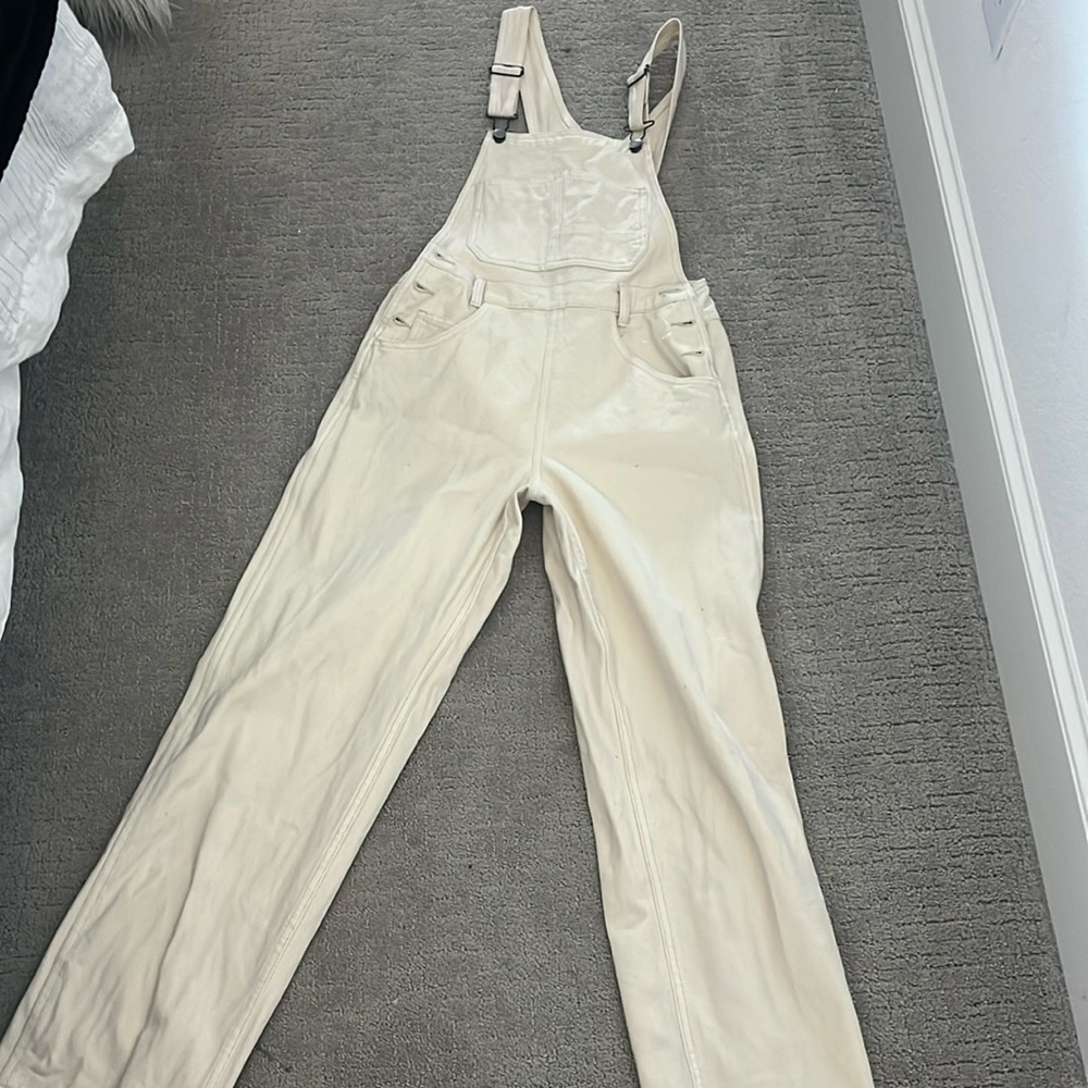 Cream overalls never used